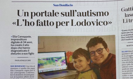 L'Arena di Verona dedica un articolo alla storia di Autismo.it